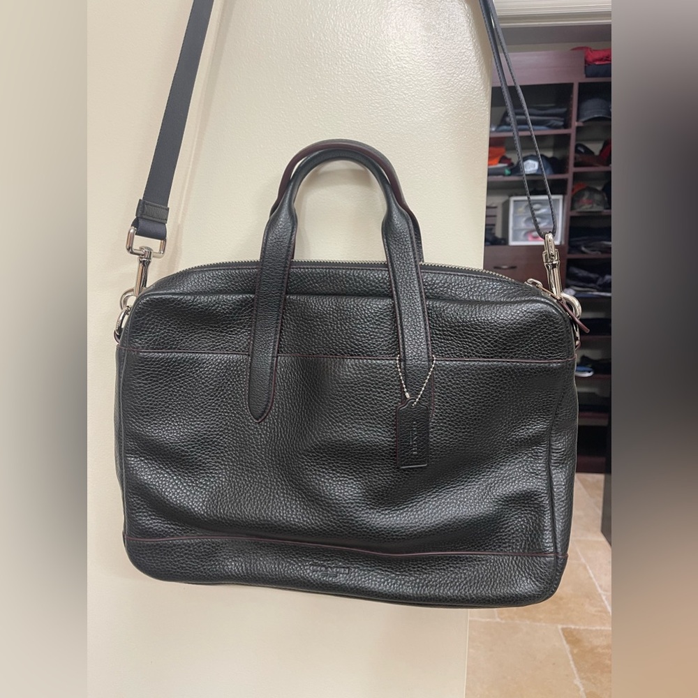 Coach Hamilton Bag - Pebble Leather Laptop Business Bag